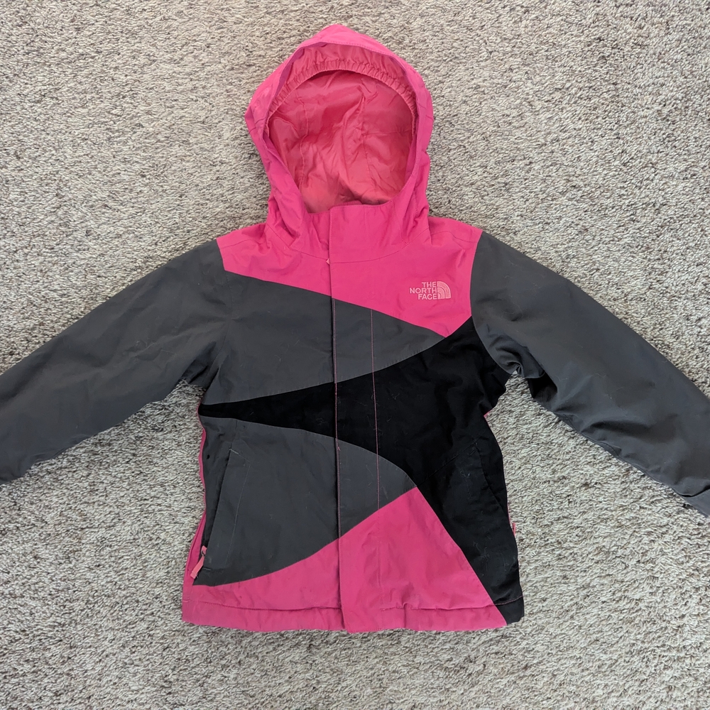 The North Face Pink and Gray Kids Jacket